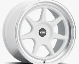 ESR Wheels CR7 Wheel 18x10.5 +22 Gloss White Machined Lip