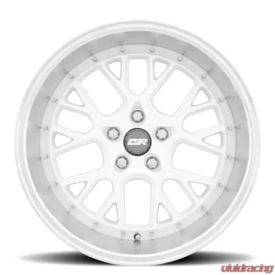 ESR Wheels CS11 Wheel 19x8.5 +30 Gloss White Machined Lip - 98511130 CS11WHT-ML