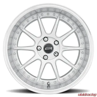 ESR Wheels CS12 Wheel 18x9.5 +22 Hyper Silver Machined Lip - 89511122 CS12HS-ML