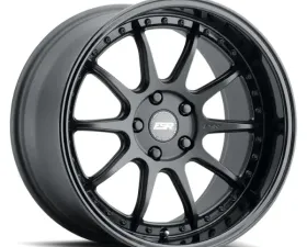 ESR Wheels CS12 Wheel 18x10.5 +22 Matte Black Gloss Black