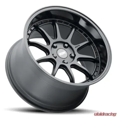 ESR Wheels CS12 Wheel 18x8.5 5x114.3 +35 Matte Black Gloss Black - 88551235 CS12MBLK-BL 5X114