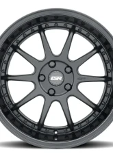 ESR Wheels CS12 Wheel 18x8.5 5x114.3 +35 Matte Black Gloss Black                                     - 88551235 CS12MBLK-BL 5X114 - Image 3