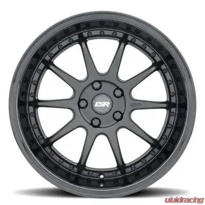 ESR Wheels CS12 Wheel 18x8.5 5x114.3 +35 Matte Black Gloss Black - 88551235 CS12MBLK-BL 5X114