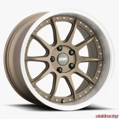 ESR Wheels CS12 Wheel 19x8.5 5x120.6 +30 Matte Bronze Machined Lip - 98551430 CS12MBRNZ-ML 5X120.6