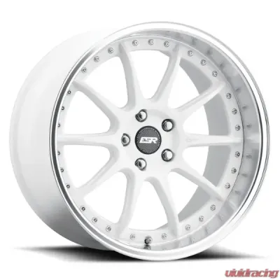 ESR Wheels CS12 Wheel 19x9.5 +35 Gloss White Machined Lip - 99511135 CS12WHT-ML