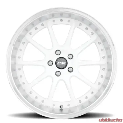 ESR Wheels CS12 Wheel 19x9.5 +35 Gloss White Machined Lip - 99511135 CS12WHT-ML