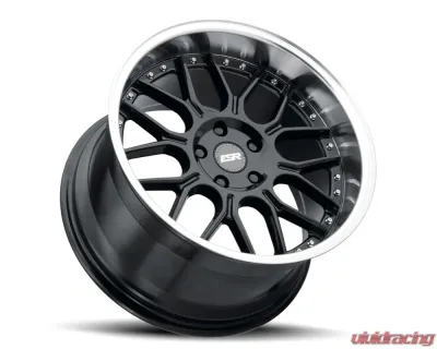 ESR Wheels CS18 Wheel 18x9.5 5x108 35mm Gloss Black Machine Lip - 89551435 CS18GBLK-ML 5X108