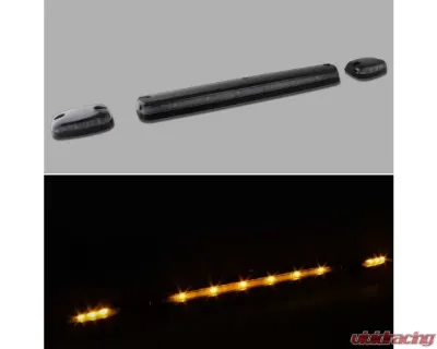 Xtune Clear Amber LED Cab Roof Lights Chevrolet Silverado 2007-2013 - ACC-LED-CS07-CR-C