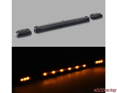 Xtune Smoke Amber LED Cab Roof Lights Chevrolet Silverado 2007-2013 - ACC-LED-CS07-CR-SM