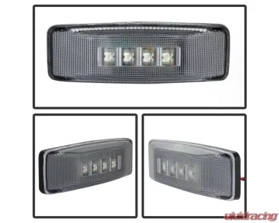 Xtune 4pcs Clear LED Dually Fender Lights Dodge Ram 1994-2002 - ACC-LED-DR94-FE-C