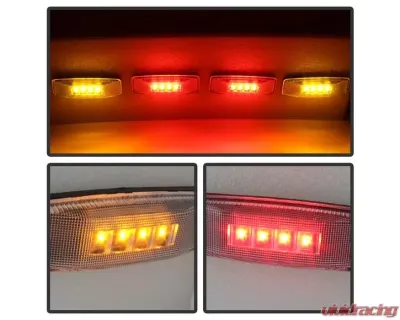 Xtune 4pcs Clear LED Dually Fender Lights Dodge Ram 1994-2002 - ACC-LED-DR94-FE-C