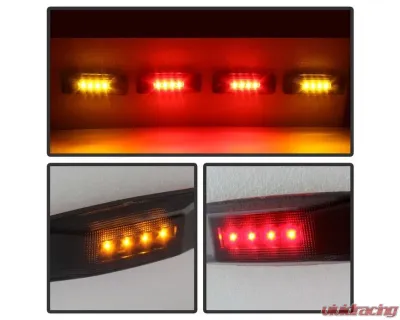 Xtune 4pcs Smoke LED Dually Fender Lights Dodge Ram 1994-2002 - ACC-LED-DR94-FE-SM