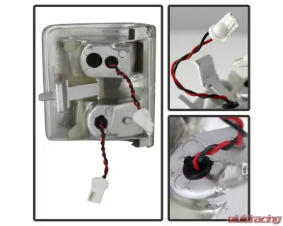 Xtune Clear Amber LED Mirror Signal Lens Ford F-250 | F-350 | F-450 | F-550 2008-2014 - ACC-LED-FDSD08-MR-C