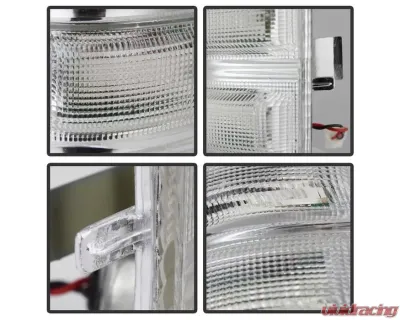 Xtune Clear Amber LED Mirror Signal Lens Ford F-250 | F-350 | F-450 | F-550 2008-2014 - ACC-LED-FDSD08-MR-C