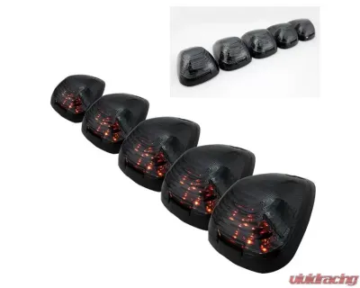 Xtune Smoke Amber LED Cab Roof Lights Ford F-250 | F-350 | F-450 | F-550 1999-2015 - ACC-LED-FDSD99-CR-SM
