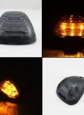 Xtune Smoke Amber LED Cab Roof Lights Ford F-250 | F-350 | F-450 | F-550 1999-2015                                     - ACC-LED-FDSD99-CR-SM - Image 3