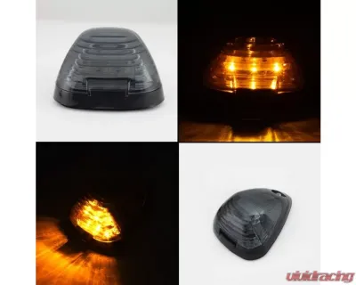 Xtune Smoke Amber LED Cab Roof Lights Ford F-250 | F-350 | F-450 | F-550 1999-2015 - ACC-LED-FDSD99-CR-SM