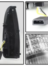 Xtune Clear Amber LED Mirror Signal Lens Ford Excursion | F-250 | F-350 | F-450 | F-550 2000-2007                                     - ACC-LED-FDSD99-MR-C - Image 2