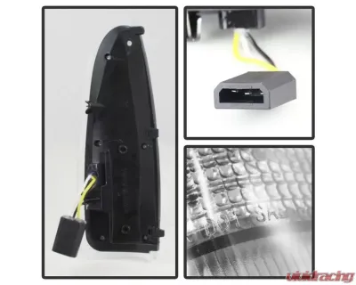 Xtune Clear Amber LED Mirror Signal Lens Ford Excursion | F-250 | F-350 | F-450 | F-550 2000-2007 - ACC-LED-FDSD99-MR-C