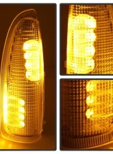 Xtune Clear Amber LED Mirror Signal Lens Ford Excursion | F-250 | F-350 | F-450 | F-550 2000-2007                                     - ACC-LED-FDSD99-MR-C - Image 3