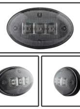Xtune Clear Dually Fender LED Side Fender Lights Ford F-250 | F-350 | F-450 | F-550 1999-2010                                     - ACC-LED-FDSD99-SL-C - Image 2