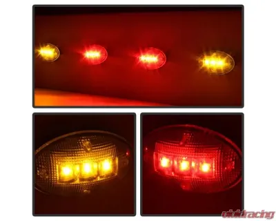 Xtune Clear Dually Fender LED Side Fender Lights Ford F-250 | F-350 | F-450 | F-550 1999-2010 - ACC-LED-FDSD99-SL-C