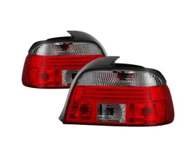 Xtune Tail Lights With Red Smoked Lens BMW E39 5-Series 1997-2000