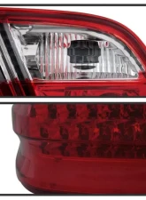 Xtune LED Tail Lights With Red Clear Lens Mercedes Benz W210 E-Class 1996-2002                                     - ALT-CL-MBW210-LED-RC - Image 3