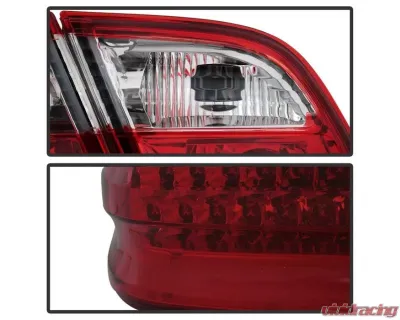 Xtune LED Tail Lights With Red Clear Lens Mercedes Benz W210 E-Class 1996-2002 - ALT-CL-MBW210-LED-RC