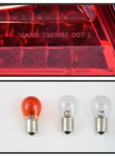 Xtune LED Tail Lights With Red Clear Lens Mercedes Benz W210 E-Class 1996-2002                                     - ALT-CL-MBW210-LED-RC - Image 6