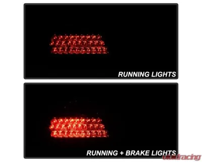 Xtune LED Tail Lights With Red Clear Lens Mercedes Benz W210 E-Class 1996-2002 - ALT-CL-MBW210-LED-RC
