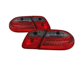 Xtune LED Tail Lights With Red Smoked Lens Mercedes Benz W210 E-Class 1996-2002