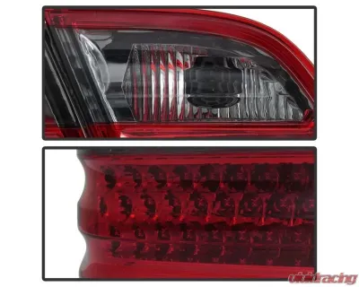 Xtune LED Tail Lights With Red Smoked Lens Mercedes Benz W210 E-Class 1996-2002 - ALT-CL-MBW210-LED-RSM