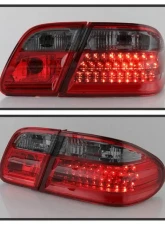 Xtune LED Tail Lights With Red Smoked Lens Mercedes Benz W210 E-Class 1996-2002                                     - ALT-CL-MBW210-LED-RSM - Image 9