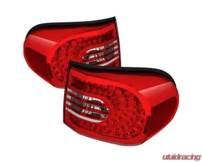 Xtune LED Tail Lights With Red Clear Lens Toyota FJ Cruiser 2007-2014 - ALT-CL-TFJ07-LED-RC