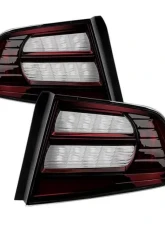 Xtune Factory Style Tail Lights With Red Smoked Lens Acura TL 2004-2008                                     - ALT-JH-ATL07-OE-RSM - Image 4
