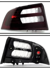 Xtune Factory Style Tail Lights With Red Smoked Lens Acura TL 2004-2008                                     - ALT-JH-ATL07-OE-RSM - Image 2