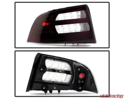 Xtune Factory Style Tail Lights With Red Smoked Lens Acura TL 2004-2008 - ALT-JH-ATL07-OE-RSM