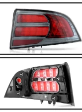 Xtune Left & Right OEM Style Tail Lights Acura TL 2004-2008                                     - ALT-JH-ATL07TS-OE-RC - Image 2