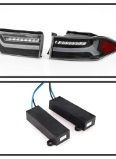 Xtune 4pcs Black Light Bar LED Tail Lights Acura TSX 2006-2008                                     - ALT-JH-ATSX06-LBLED-BK - Image 6