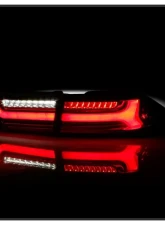 Xtune 4pcs Red Clear Light Bar LED Tail Lights Acura TSX 2006-2008                                     - ALT-JH-ATSX06-LBLED-RC - Image 8