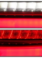 Xtune 4pcs Red Clear Light Bar LED Tail Lights Acura TSX 2006-2008                                     - ALT-JH-ATSX06-LBLED-RC - Image 9