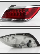 Xtune Passenger Side LED Tail Lights With Red Clear Lens Buick LaCrosse 2010-2013                                     - ALT-JH-BLAC10-OE-R - Image 2
