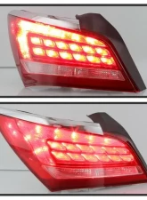Xtune Driver Side LED Tail Lights With Red Clear Lens Buick LaCrosse 2014-2016                                     - ALT-JH-BLAC14-OE-L - Image 9