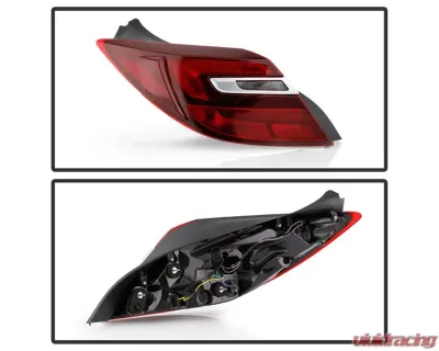 Xtune OE Outler Left Driver Side LED Tail Lights With Red Clear Lens Buick Regal 2014-2017 - ALT-JH-BREG14-LED-OE-L