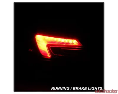 Xtune OE Outler Left Driver Side LED Tail Lights With Red Clear Lens Buick Regal 2014-2017 - ALT-JH-BREG14-LED-OE-L