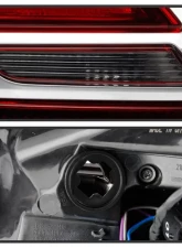 Xtune OE Outler Left Driver Side LED Tail Lights With Red Clear Lens Buick Regal 2014-2017                                     - ALT-JH-BREG14-LED-OE-L - Image 3