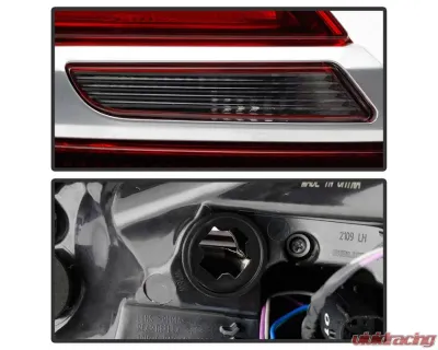Xtune OE Outler Left Driver Side LED Tail Lights With Red Clear Lens Buick Regal 2014-2017 - ALT-JH-BREG14-LED-OE-L