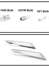 Xtune OE Outler Left Driver Side LED Tail Lights With Red Clear Lens Buick Regal 2014-2017                                     - ALT-JH-BREG14-LED-OE-L - Image 7