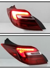 Xtune OE Outler Left Driver Side LED Tail Lights With Red Clear Lens Buick Regal 2014-2017                                     - ALT-JH-BREG14-LED-OE-L - Image 9